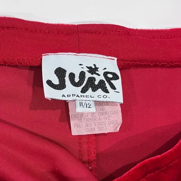 Vintage Jump Apparel Red Velvet Fitted Maxi Dress Size 11/12 - Picture 7 of 10